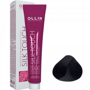 Краска для волос без аммиака OLLIN SILK TOUCH 4/1 шатен пепельный 60 мл