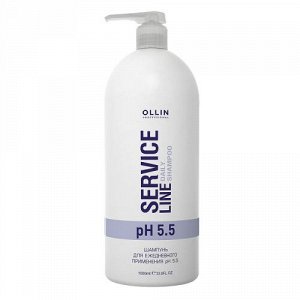 OLLIN Professional Шампунь для ежедневного применения pH 5.5 Service Line, 1000 мл, Оллин