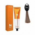 OLLIN &quot;N-JOY&quot; 7/31 - русый золотисто–пепельный, перманентная крем-краска для волос 100мл, Оллин