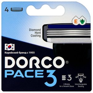DORCO PACE3 (4 сменные кассеты) 3 лезвия