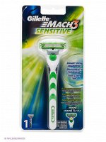 Бритва GILLETTE MACH3 Sensitive, с 1 сменной кассетой