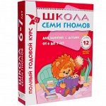 Комплект книг, А4, Мозаика-Синтез Школа семи гномов 6-7 лет. полный годовой курс (12 книг с играми и наклейками)