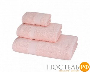 Полотенце махровое LuxoR Найс 70х130 01-127 бело-розовый (пудра)