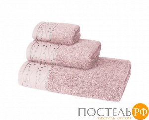 Полотенце махровое LuxoR Аврора 70х130 01-127 бело-розовый (пудра)