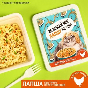 Лапша быстрого приготовления «Не вешай мне лапшу», вкус: курица, 90 г.