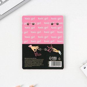 Набор значков на открытке "Клуб плохих девочек", 11,5 х 9 см
