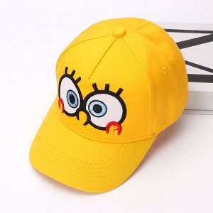 Детская кепка, принт "Спанч Боб", цвет желтый