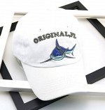 Кепка унисекс, принт &quot;Акула&quot;, надпись &quot;Original&quot;, цвет белый