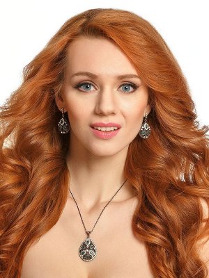 Комплект подвеска + серьги на Новый год или на подарок