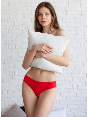 LUI et ELLE EC0346 rouge Женские трусы слипы классические из мягкого экологичного хлопка