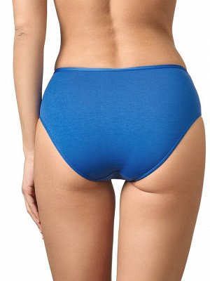LUI et ELLE EC0359 gros bleu Трусы женские Макси Слипы из хлопка, с широкой удобной боковой частью.
