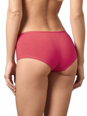 LUI et ELLE EC0535 rouge Трусы женские шорты из мягкого экологичного хлопка