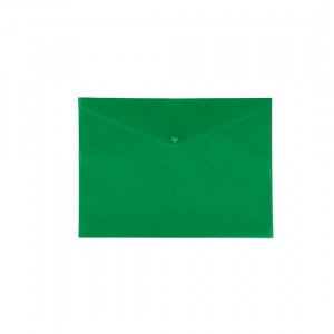Папка конверт с кнопкой А4 "Lamark" 0,18 мм зеленый (1/10/200) арт. 425