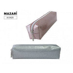 Пенал-косметичка "Mazari Frost" 20,5х4,5х5см розовый/серый ассорти арт. M-9429*