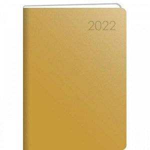 Ежедневник А6 176л "Канц-Эксмо Soft touch (paragraph) Золото" датир, 2022 искусств. кожа арт. ЕКП62217611