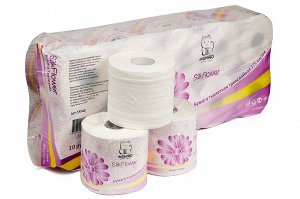 Туалетная бумага Inshiro Silk Flower трехслойная 10 рулонов 38,5м