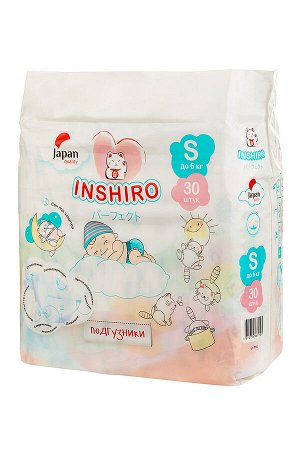 Подгузники Inshiro размер S (до 6кг) 30шт