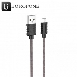 USB Кабель Borofone Silicone Foam MicroUSB / 2.4A