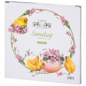 Блюдо БЛЮДО ДЛЯ 8 ЯИЦ LEFARD "SUNDAY" 22 СМ (КОР=18ШТ.) 
Материал: Фарфор
TM Lefard коллекция "SUNDAY" - посуда и предметы сервировки из тонкостенного фарфора. Весеннее и солнечное настроение на кажд