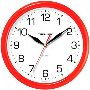 Часы настенные TROYKA, диаметр 24,5 см, производство Белоруссия