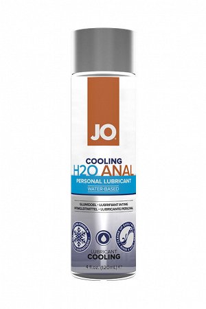 Анальный лубрикант JO Anal H2O Cooling 4oz, охлаждающий, на водной основе, 120мл.