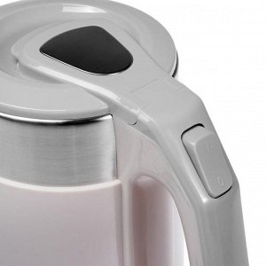 Чайник электрический HOMESTAR HS-1019, пластик, колба металл, 1.8 л, 1500 Вт, розовый