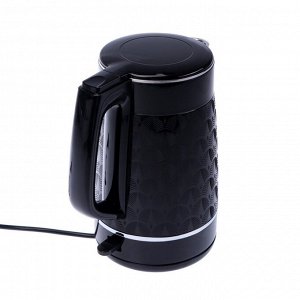 Чайник электрический BRAYER BR1019,  металл, 1,7 л, 2200 Вт, автоотключение, черный