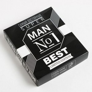 Полотенце махровое "Man №1" 30х60 см, 100% хлопок 340г/м2