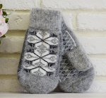 Женские варежки (длина 22см)