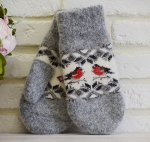 Женские варежки (длина 22см)
