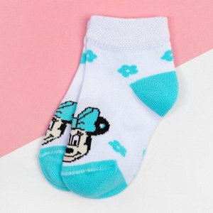 Носки "Minnie Mouse", Минни Маус, белый, 6-8 см