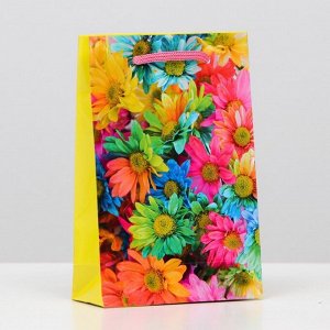 Пакет ламинированный "Летние цветы", 17,5 х 11,5 х 5 см   7182386