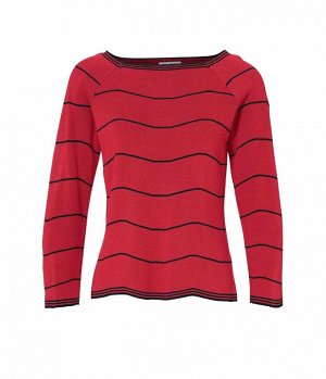 Пуловер, красно-черный