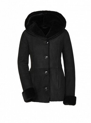 Овчинная куртка, черная