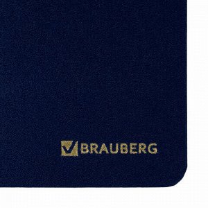 Планинг настольный недатированный (305х140 мм) BRAUBERG "Select", балакрон, 60 л., темно-синий, 123798