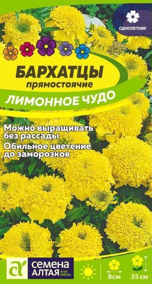 Бархатцы Лимонное Чудо/Сем Алт/цп 0,3 гр.