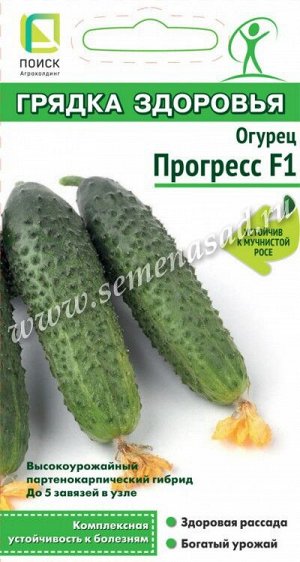 Огурец Прогресс F1 (сер.Грядка здоровья) (А) (ЦВ) 12шт