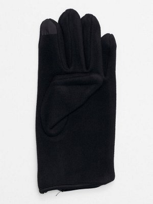 Перчатки женские на флисе черного цвета 612Ch