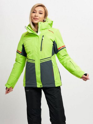 Горнолыжная куртка MTFORCE женская салатового цвета 2153Sl