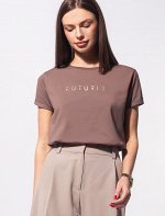 Футболка женская кофе_futurism (D49.794)