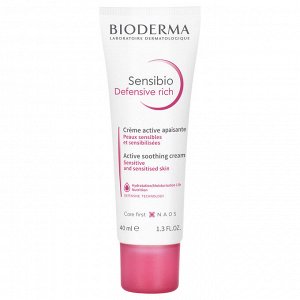Биодерма Насыщенный крем для чувствительной кожи Bioderma Sensibio Defensive rich 40 мл Биодерма
