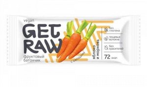 Леовит Батончик фруктовый Яблоко и морковь 30 гр (Леовит, Get Raw)