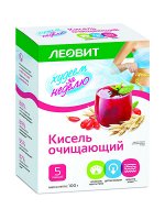 Леовит Кисель Очищающий. 5 пакетов по 20 г. Упаковка 100 г (Леовит, Худеем за неделю)