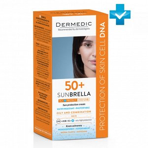 Дермедик Солнцезащитный крем SPF 50+ для жирной и комбинированной кожи, 50 мл (Dermedic, Sunbrella)