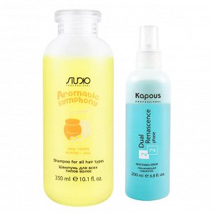 Капус Профессионал Набор для волос "Молоко и мёд" (шампунь 350 мл + увлажняющая сыворотка 200 мл ) (Kapous Professional, Kapous Professional)