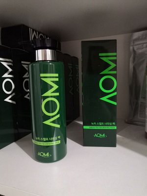 AOMI Маска для восстановления волос с экстрактом зелёного чая, 500 мл