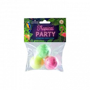 Бурлящие шары для ванн "Tropical Party" 3*40 г, новинка