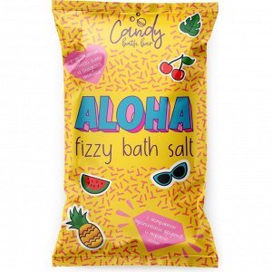 Laboratory Katrin 433165 Соль шипучая  д/ванн с шиммером Candy bath bar "Aloha" 100 г  #  NEW