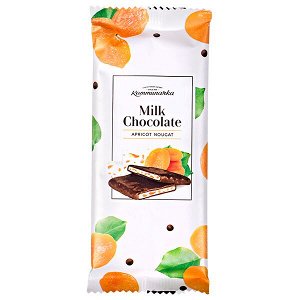 Шоколад Коммунарка Молочный APRICOT NOUGAT 80 г 1 уп.х 20 шт.