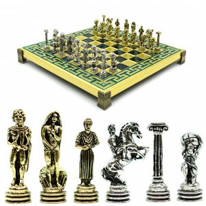 Шахматы сувенирные с металлическими фигурами &quot;Атлас&quot; 205*205мм.